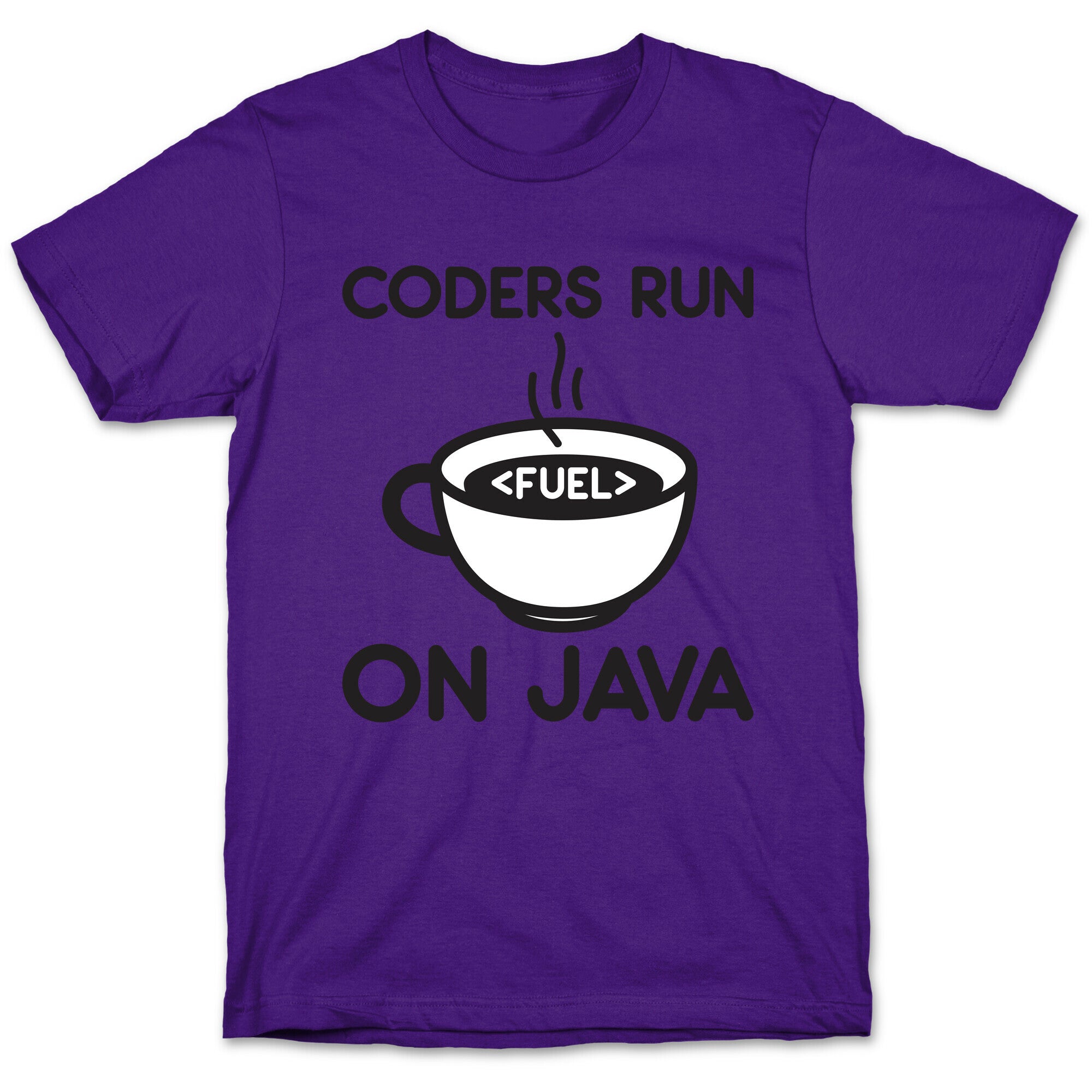 Coders Run On Java T-Shirt