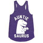 Auntie Saurus Racerback Tank