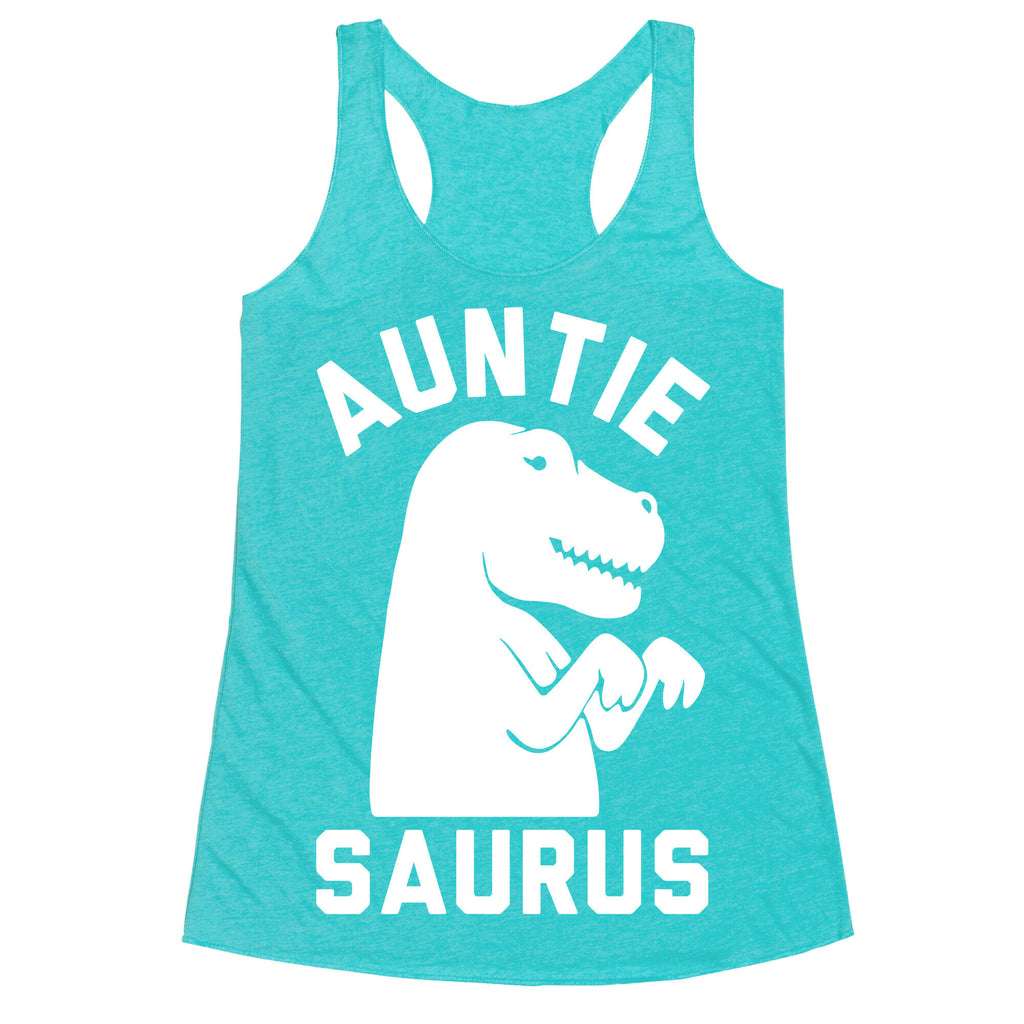 Auntie Saurus Racerback Tank