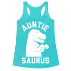 Auntie Saurus Racerback Tank