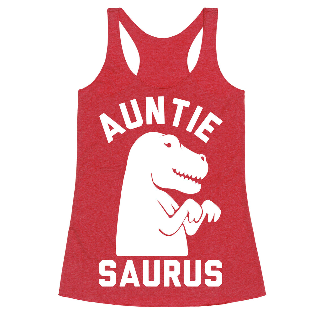 Auntie Saurus Racerback Tank