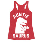 Auntie Saurus Racerback Tank