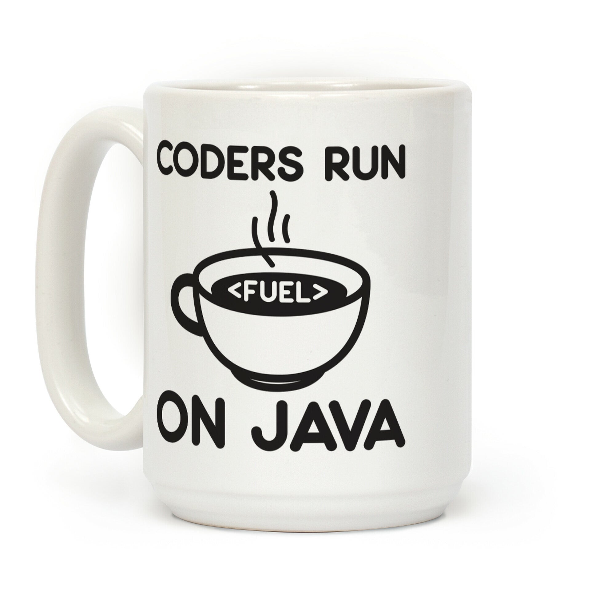 Coders Run On Java Coffee Mug