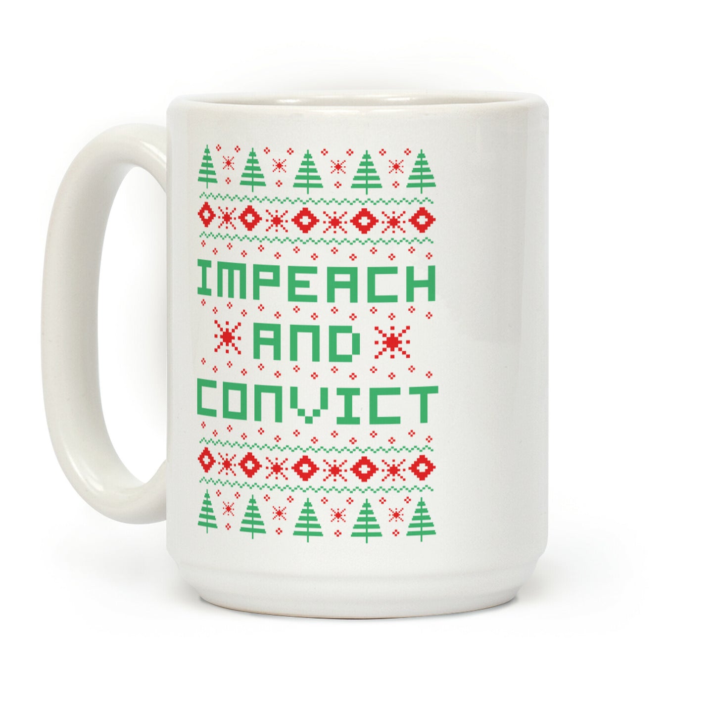 Impeach and Convict Ugly Sweater Coffee Mug