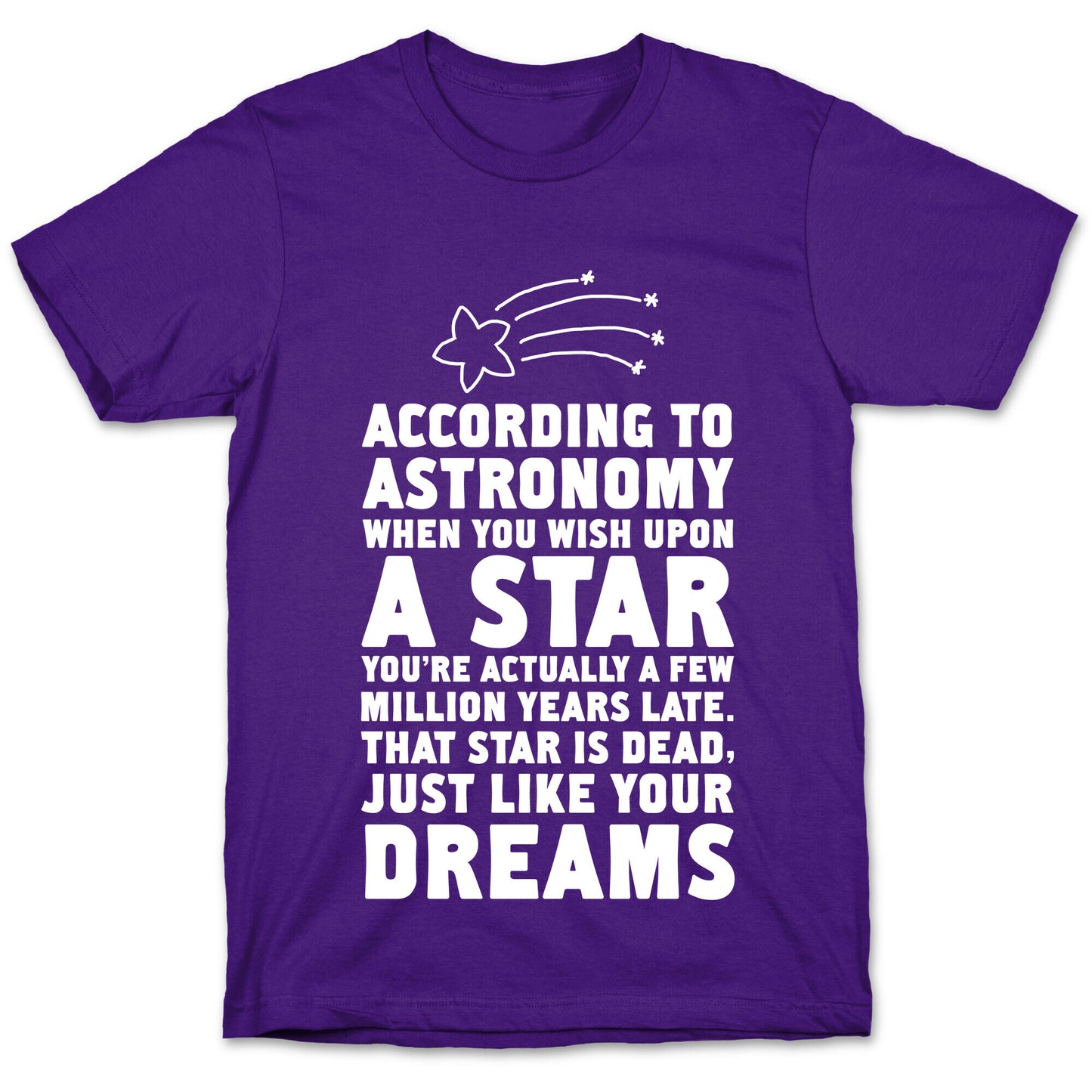 According to Astronomy all Your Dreams are Dead. T-Shirt