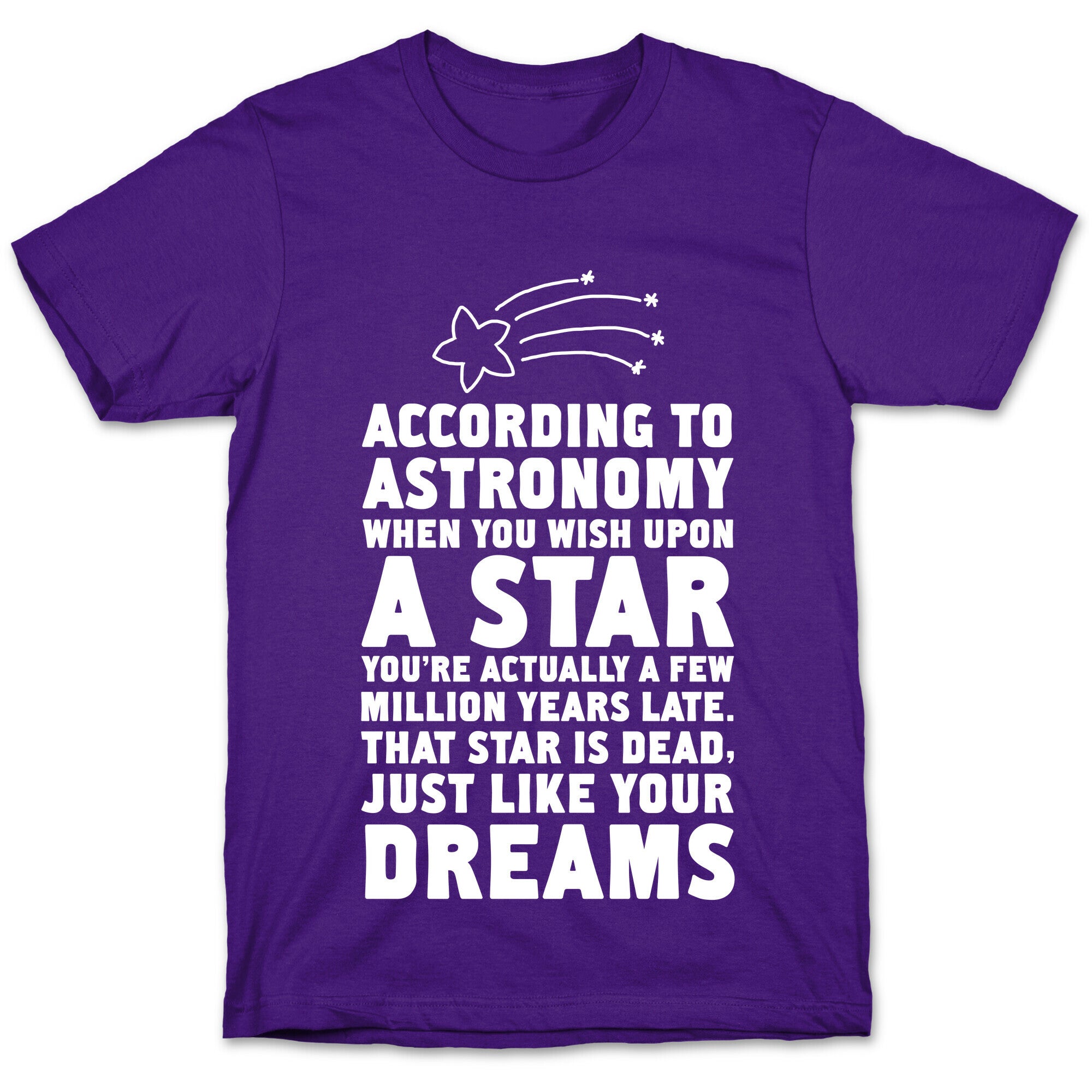 According to Astronomy all Your Dreams are Dead. T-Shirt