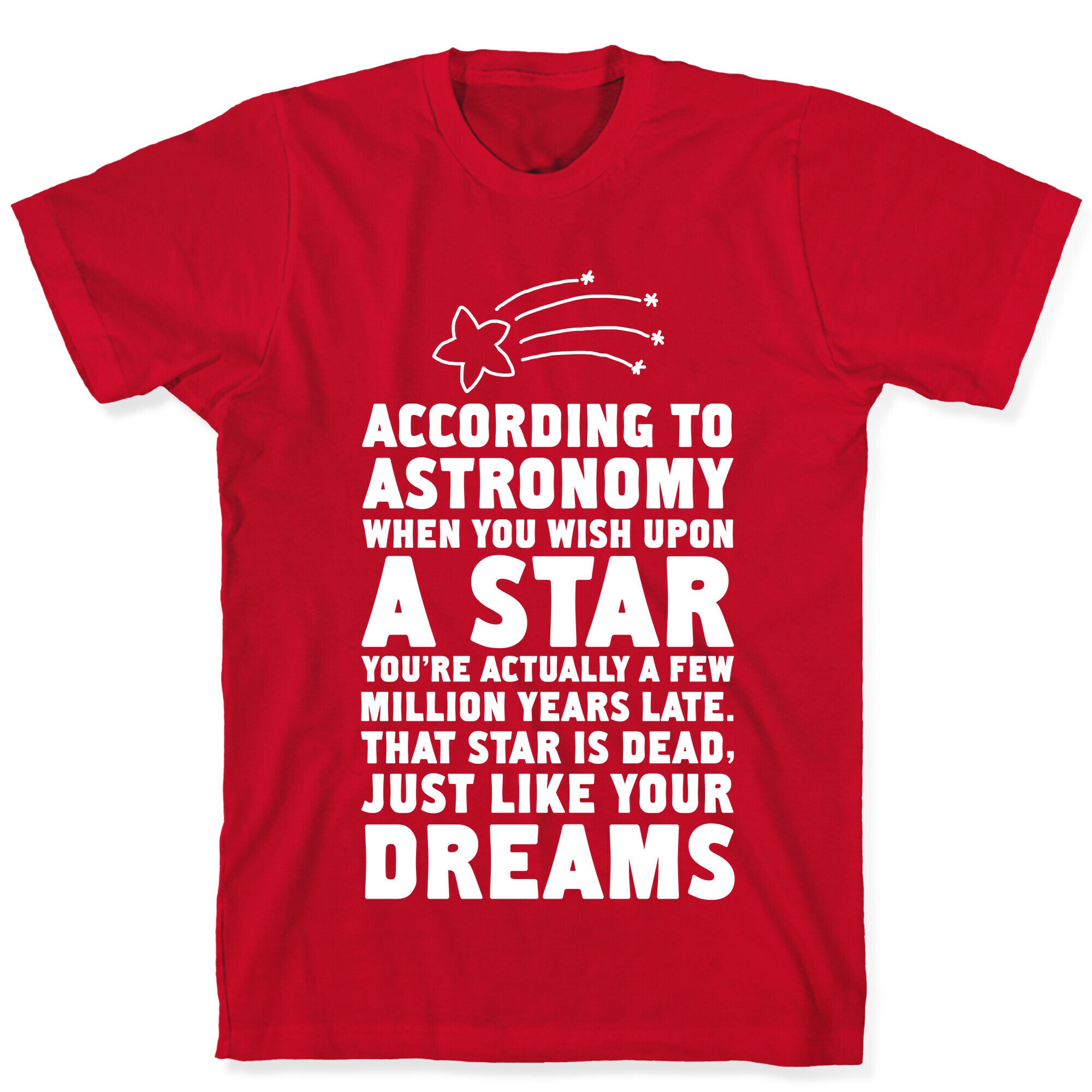 According to Astronomy all Your Dreams are Dead. T-Shirt