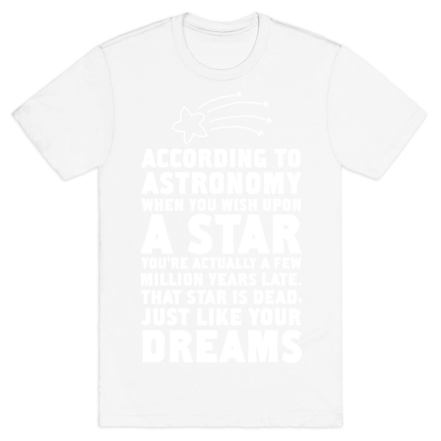 According to Astronomy all Your Dreams are Dead. T-Shirt