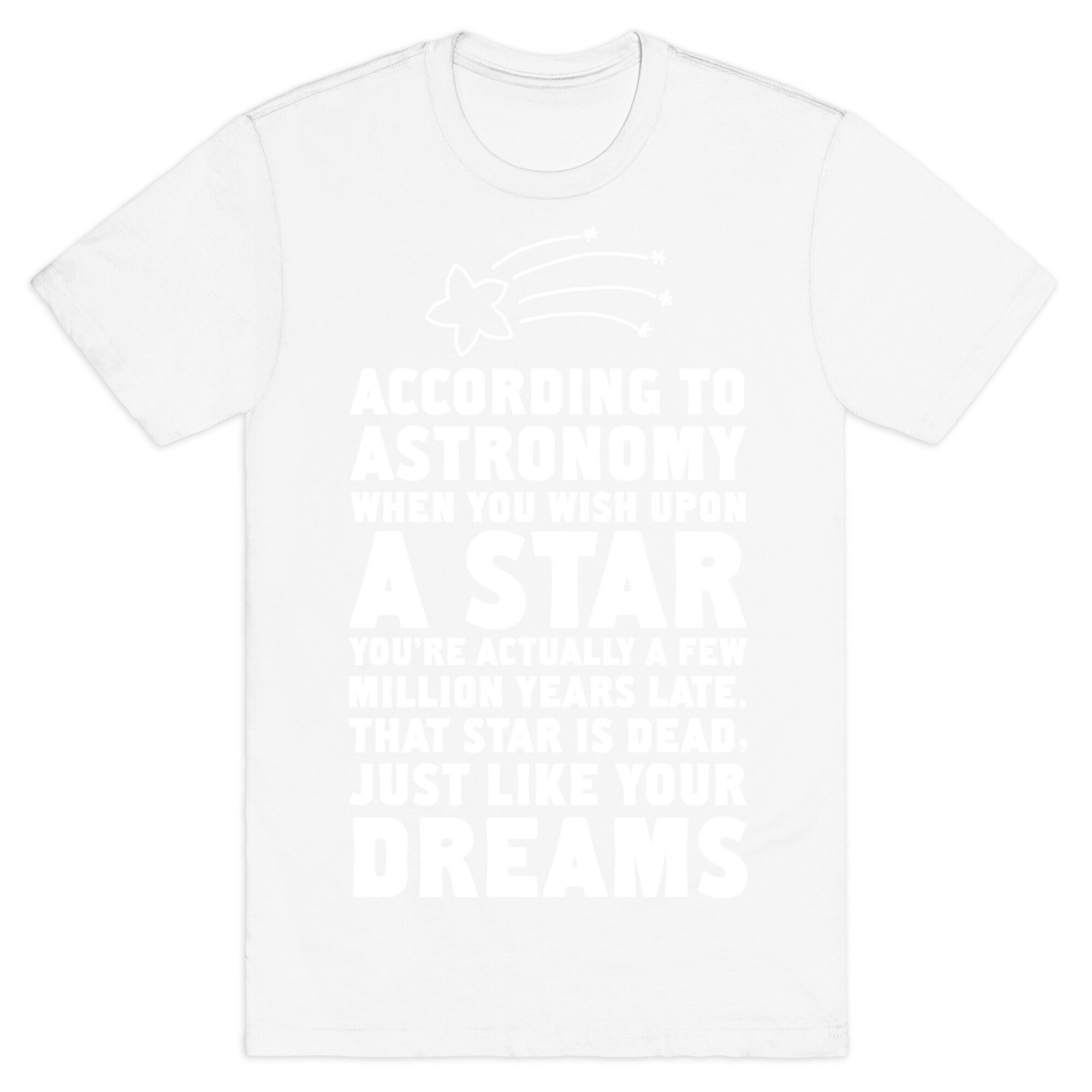 According to Astronomy all Your Dreams are Dead. T-Shirt