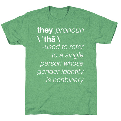 They Merriam-Webster Definition Unisex Triblend Tee