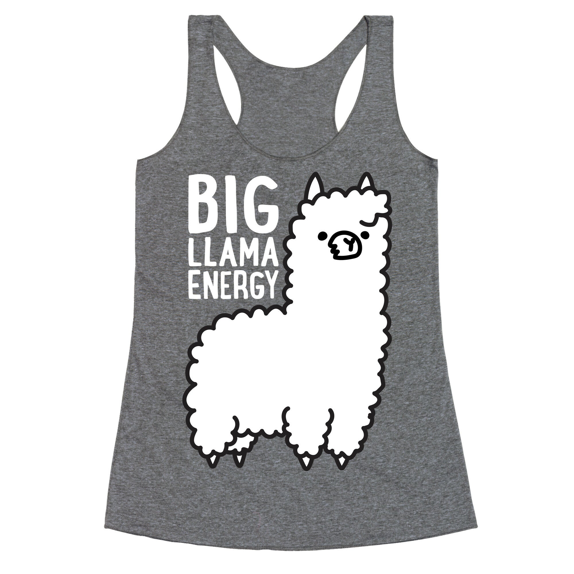 Big Llama Energy Racerback Tank
