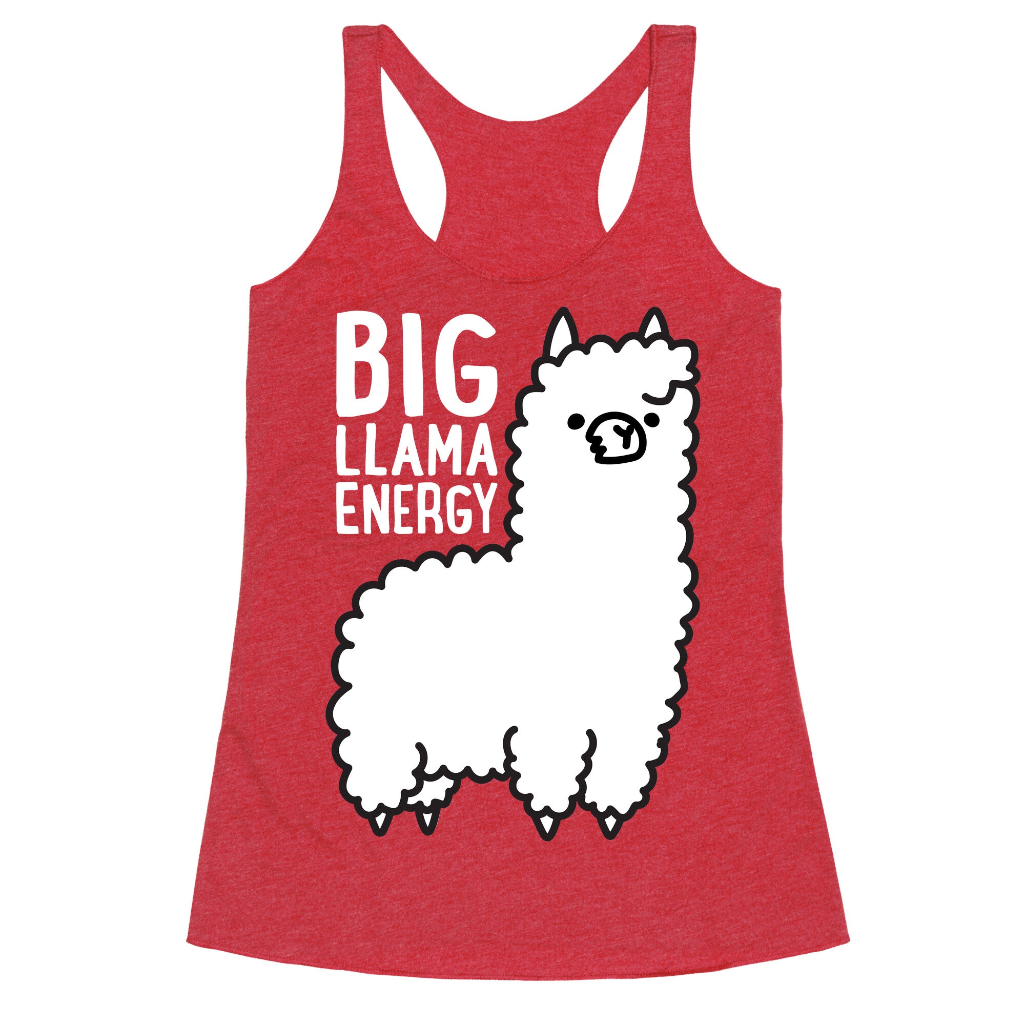 Big Llama Energy Racerback Tank