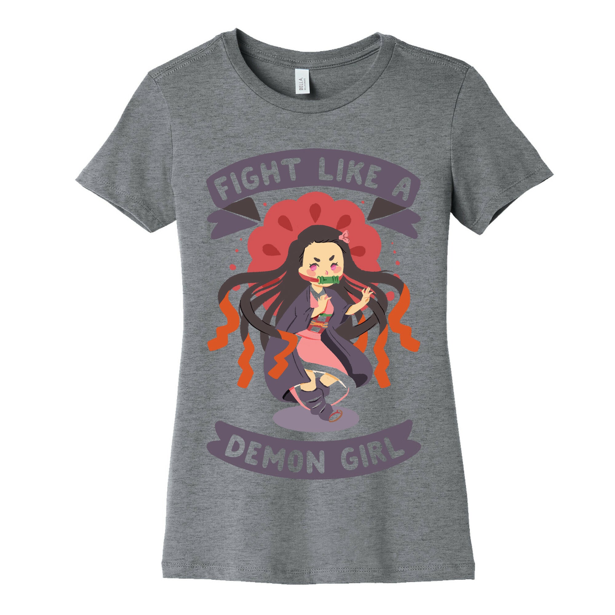Fight Like a Demon Girl Nezuko Women's Cotton Tee