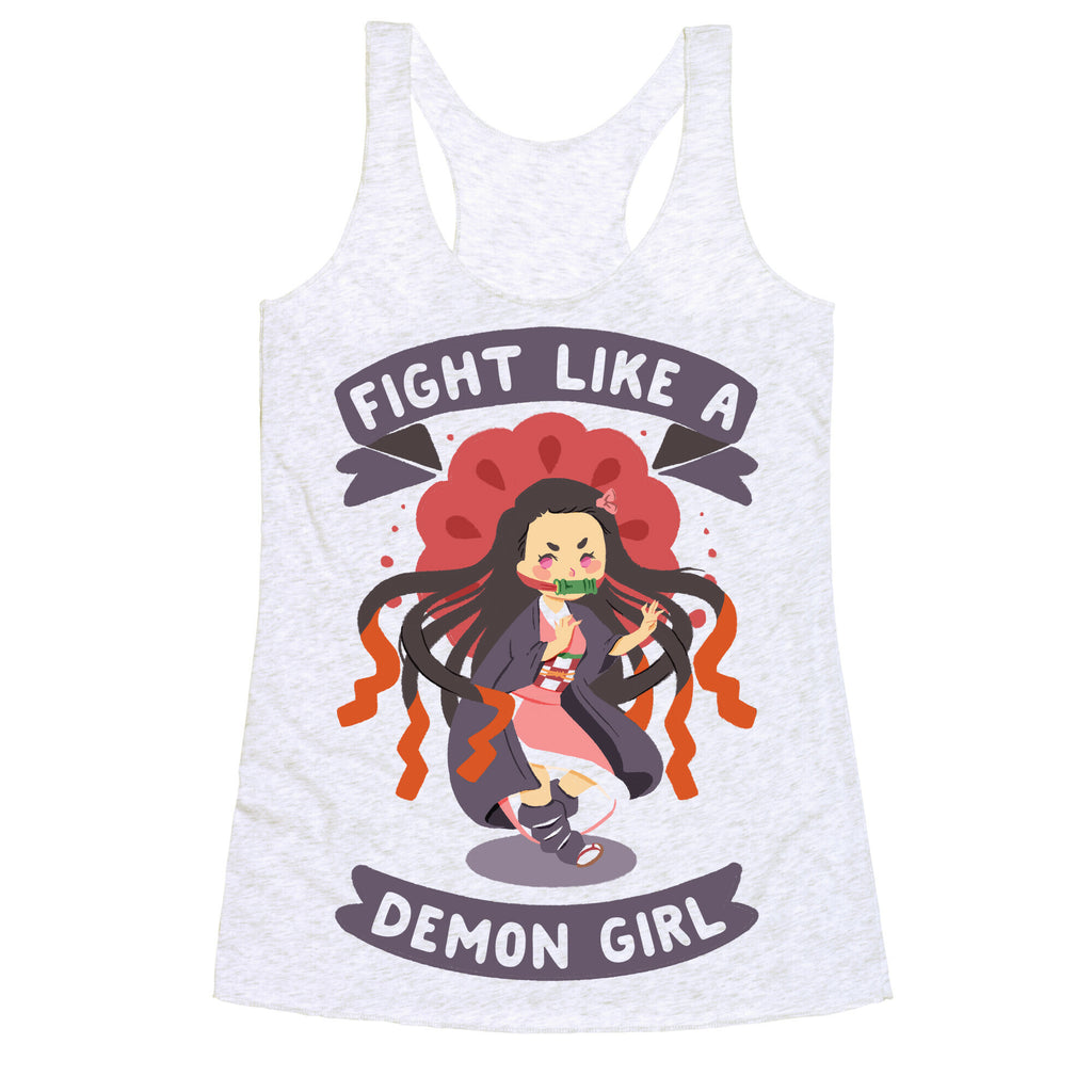 Fight Like a Demon Girl Nezuko Racerback Tank