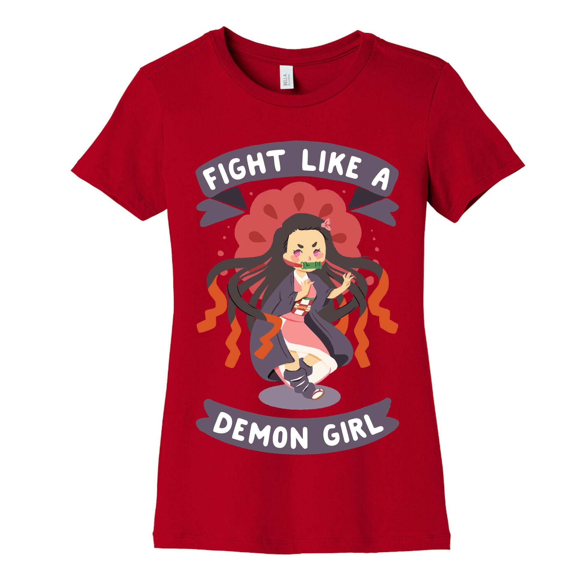 Fight Like a Demon Girl Nezuko Women's Cotton Tee