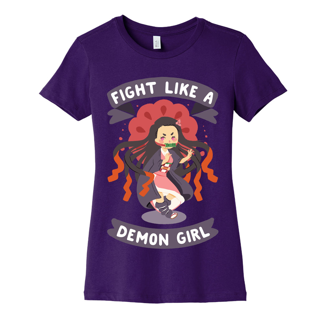 Fight Like a Demon Girl Nezuko Women's Cotton Tee
