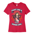 Fight Like a Demon Girl Nezuko Women's Cotton Tee
