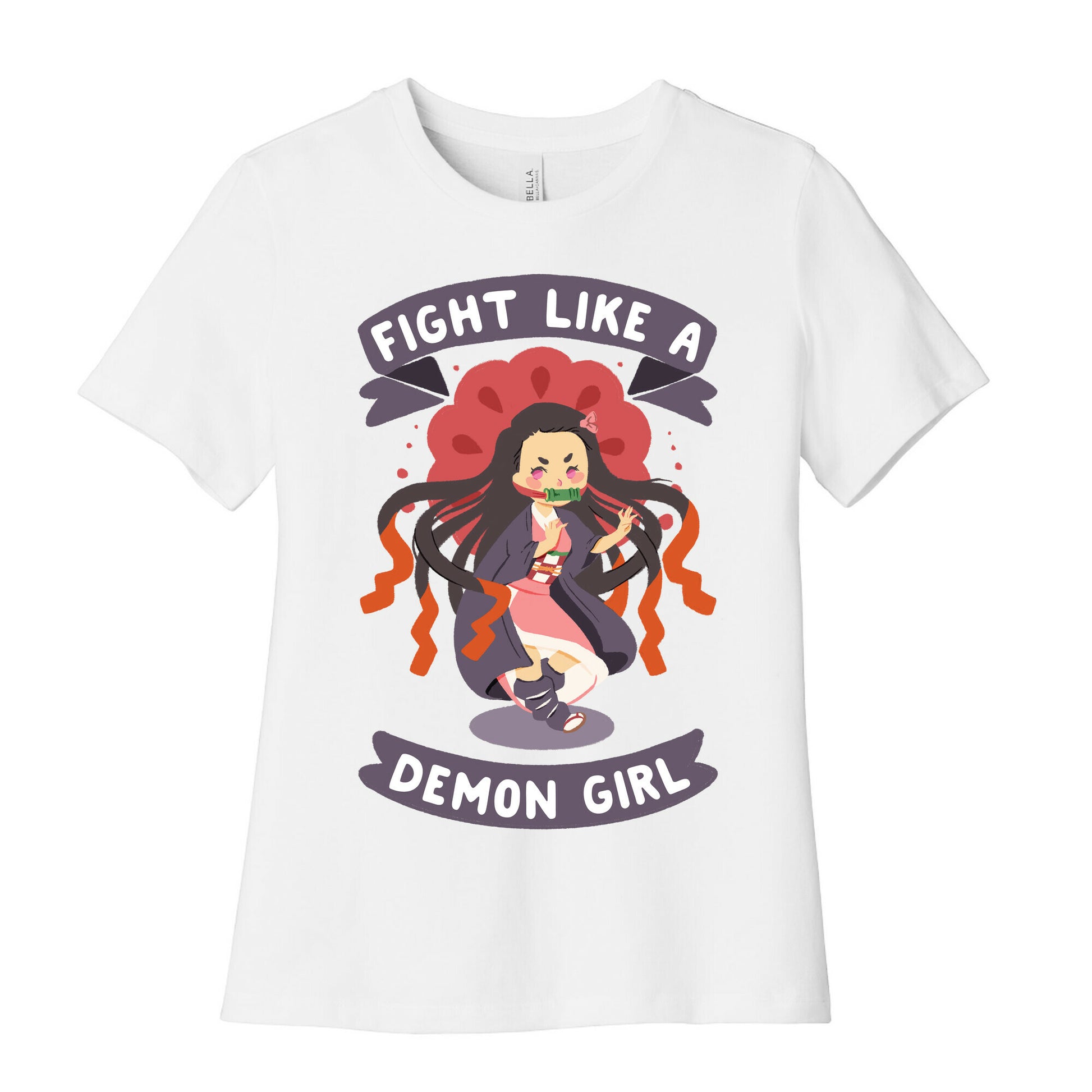 Fight Like a Demon Girl Nezuko Women's Cotton Tee