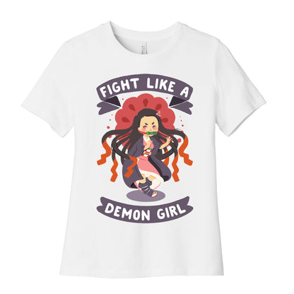 Fight Like a Demon Girl Nezuko Women's Cotton Tee