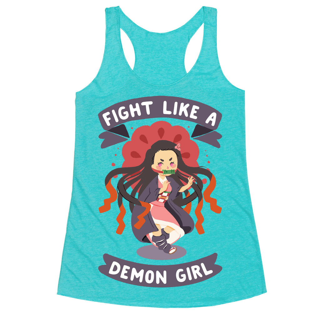 Fight Like a Demon Girl Nezuko Racerback Tank