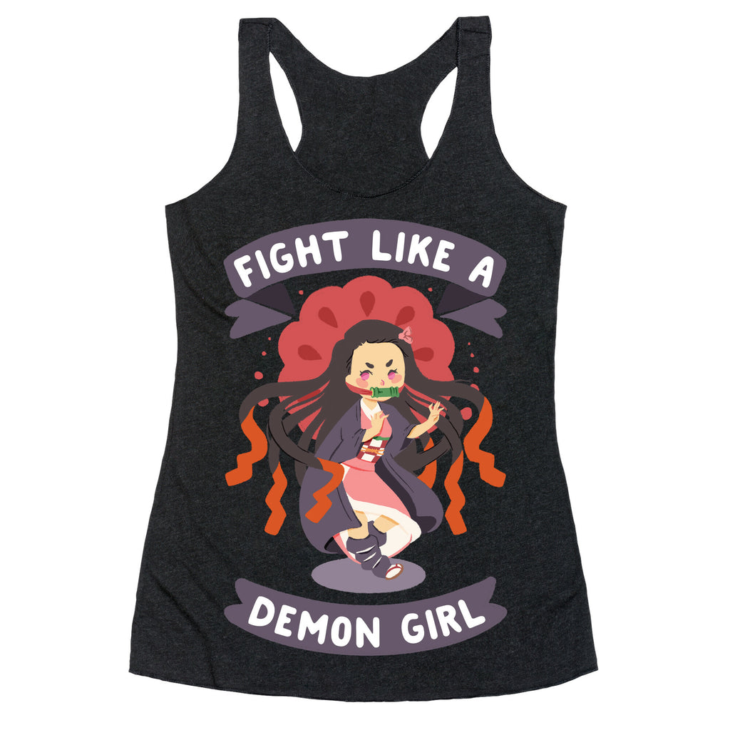 Fight Like a Demon Girl Nezuko Racerback Tank