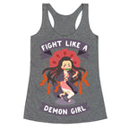 Fight Like a Demon Girl Nezuko Racerback Tank