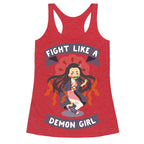Fight Like a Demon Girl Nezuko Racerback Tank