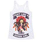 Fight Like a Demon Girl Nezuko Racerback Tank