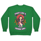 Fight Like a Demon Girl Nezuko Crewneck Sweatshirt
