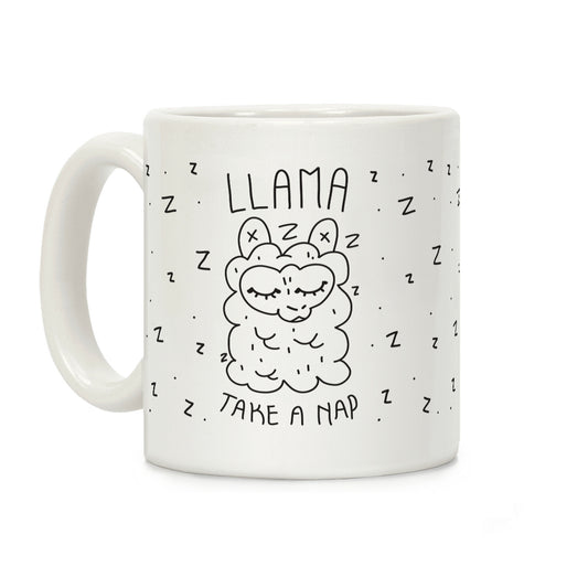 Llama Take a Nap Coffee Mug