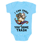 I Can Show You Some Trash Racoon Possum Baby One Piece