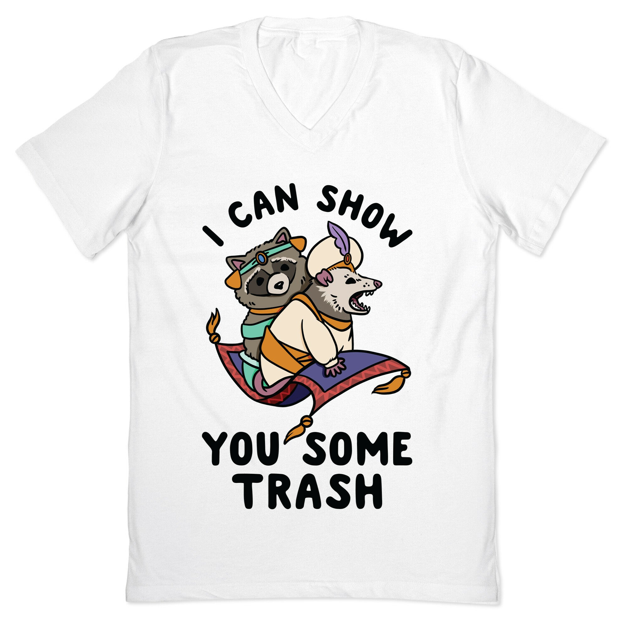 I Can Show You Some Trash Racoon Possum V-Neck