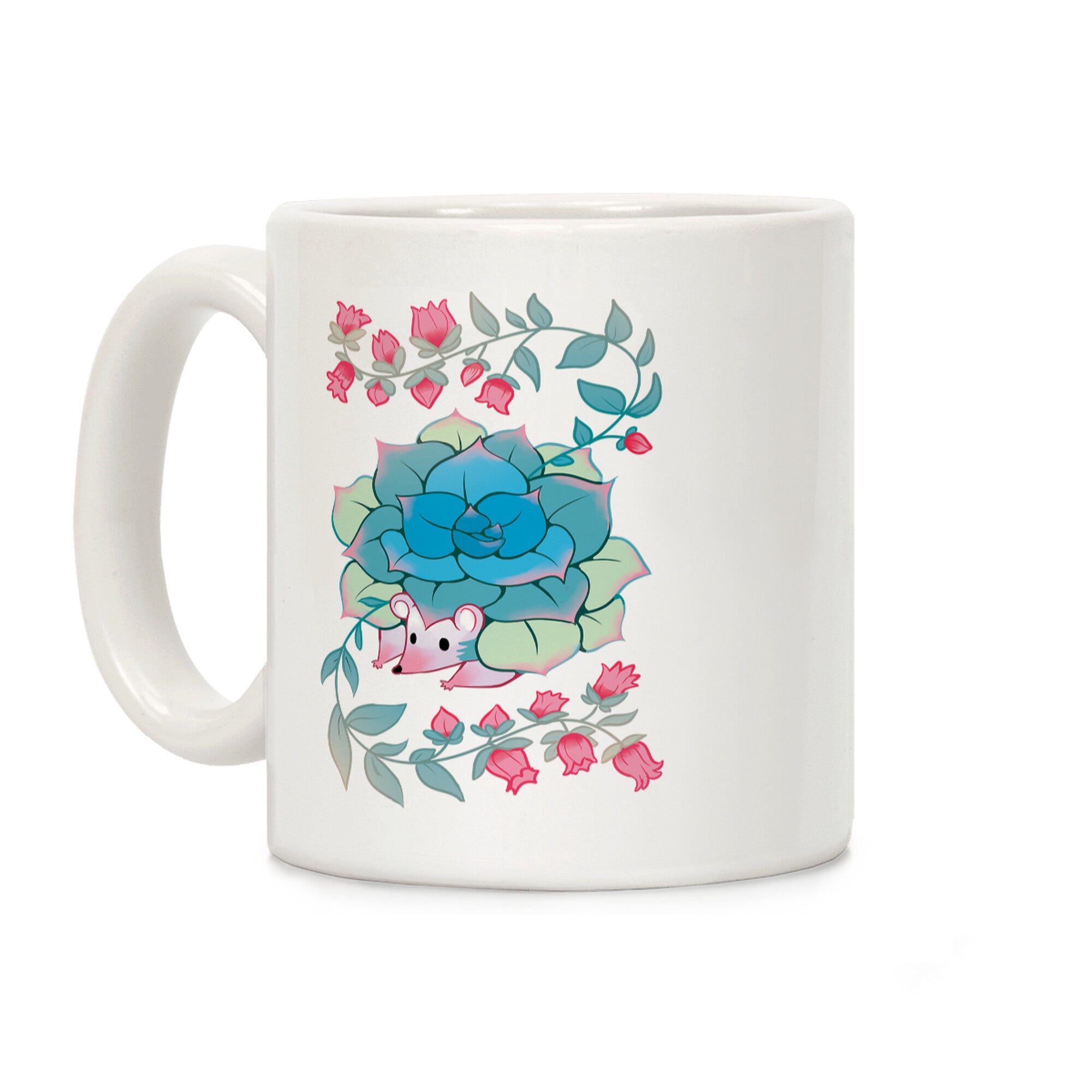 Hedgehog Succulent Coffee Mug