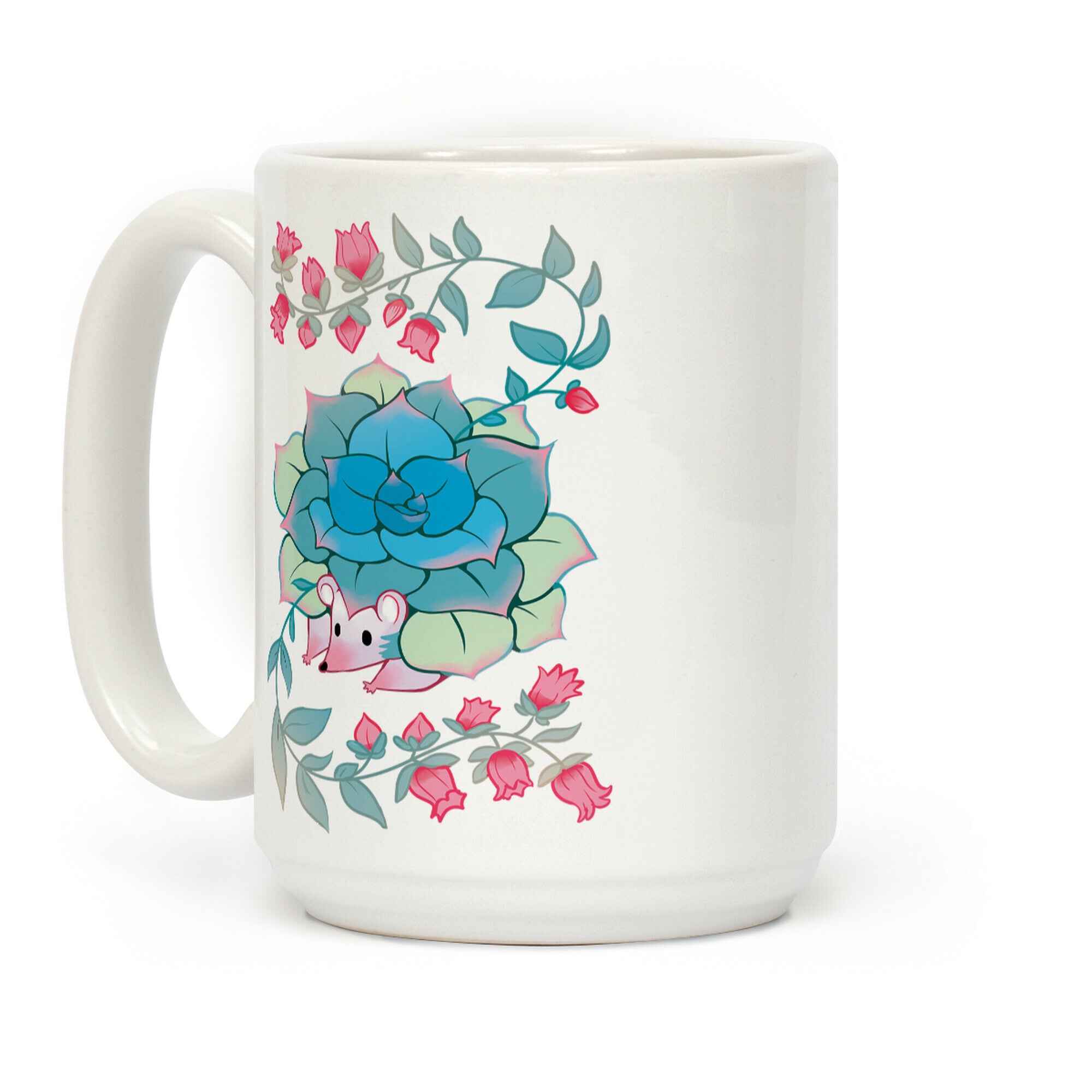 Hedgehog Succulent Coffee Mug