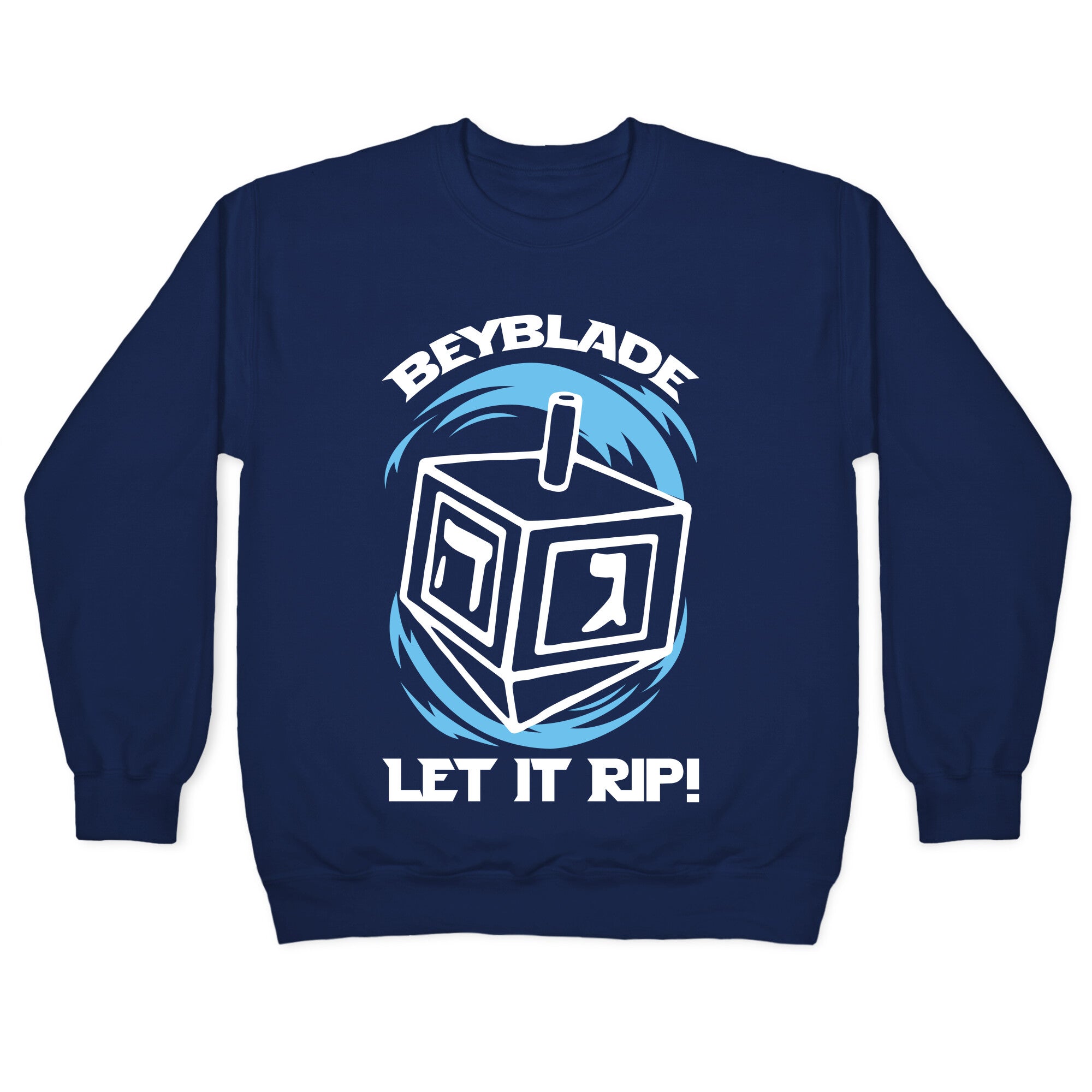 Beyblade Let It Rip Dreidel Crewneck Sweatshirt