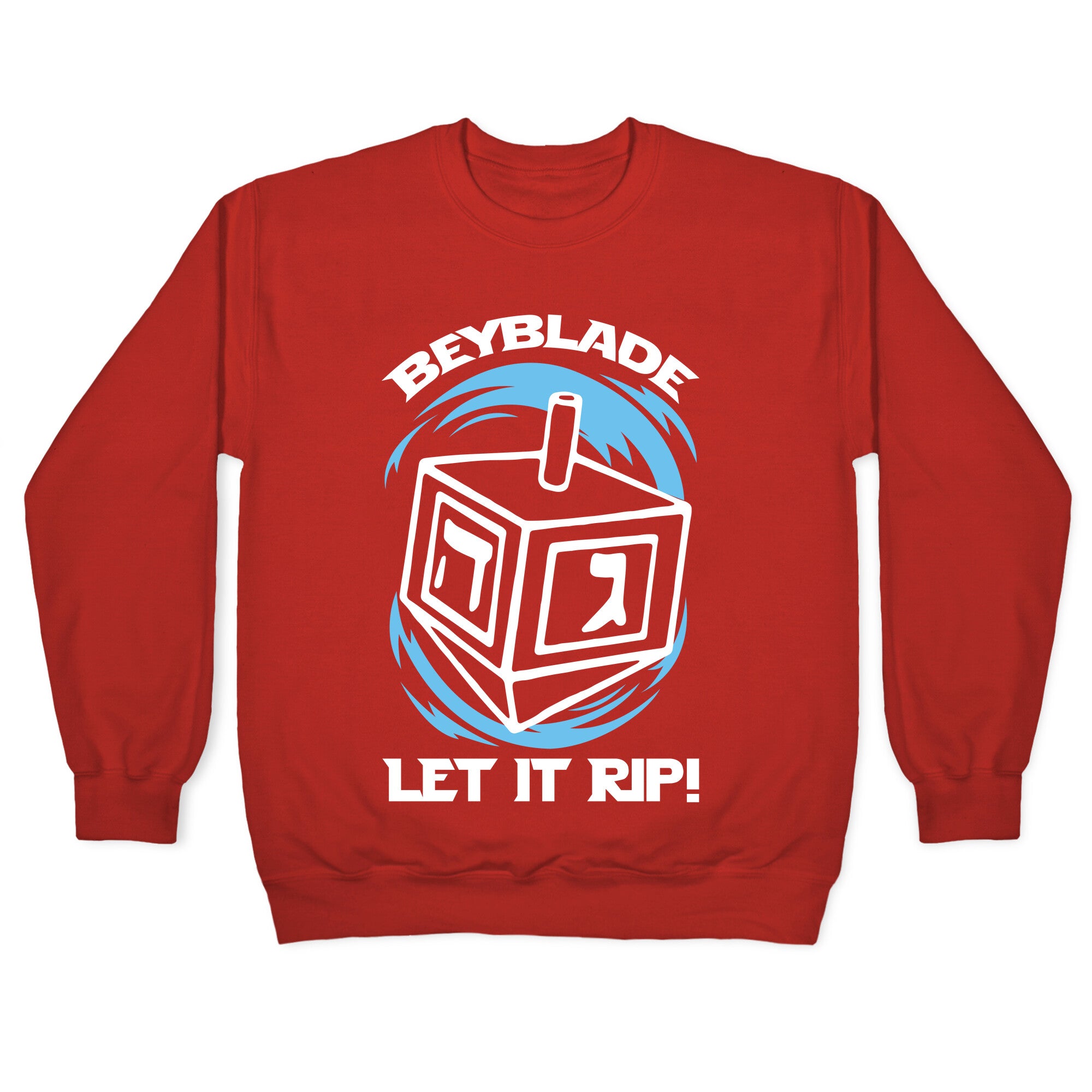 Beyblade Let It Rip Dreidel Crewneck Sweatshirt