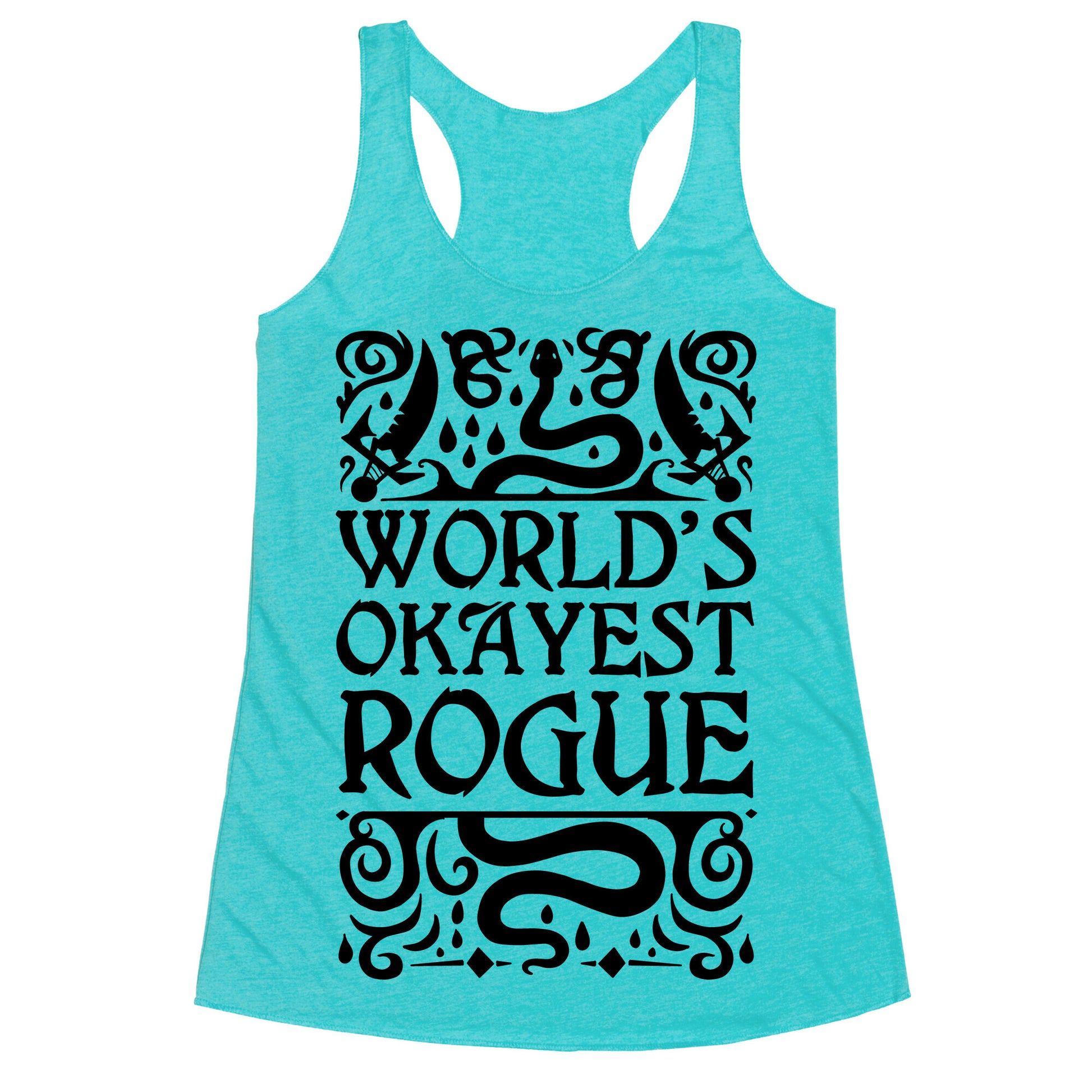 World's Okayest Rogue Racerback Tank