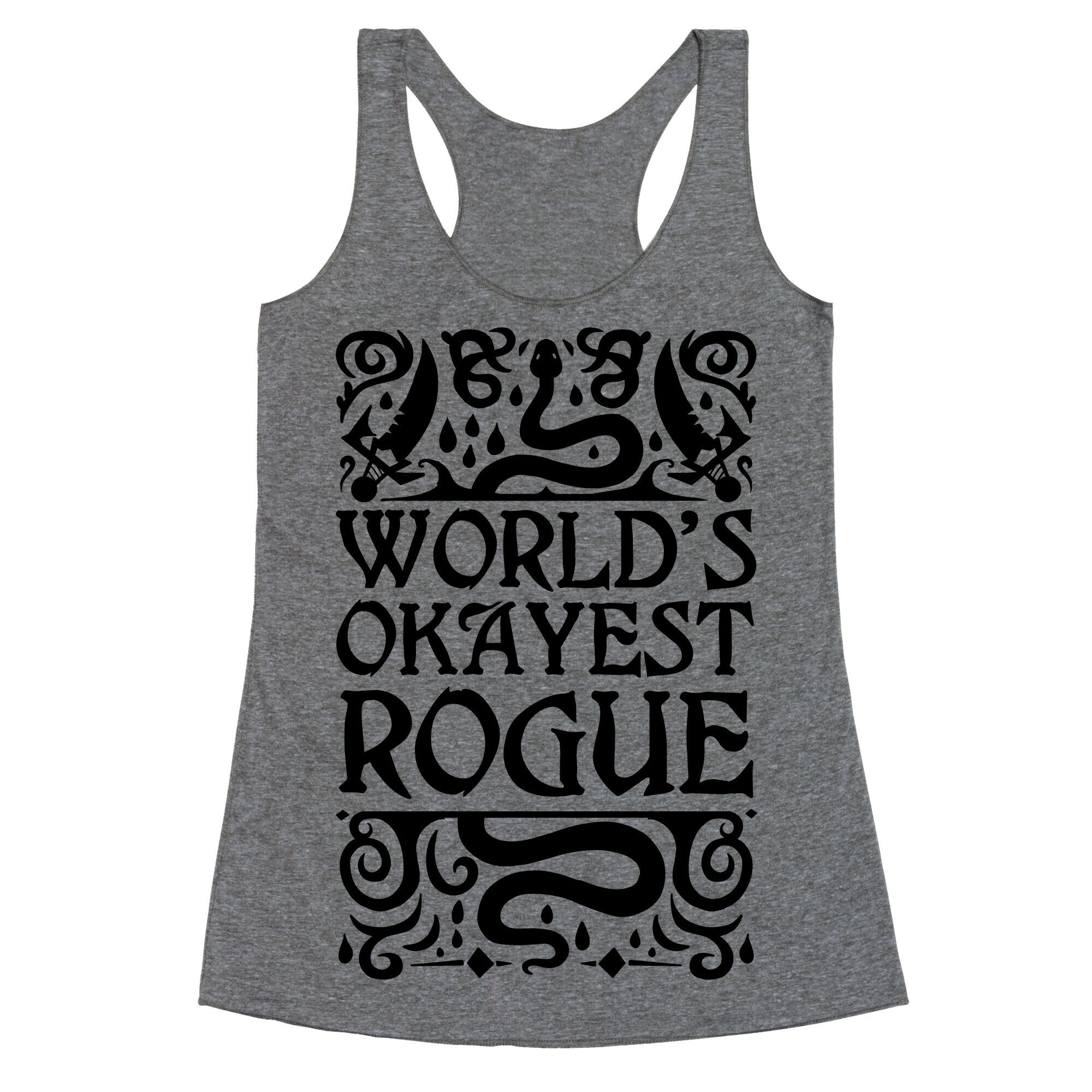 World's Okayest Rogue Racerback Tank