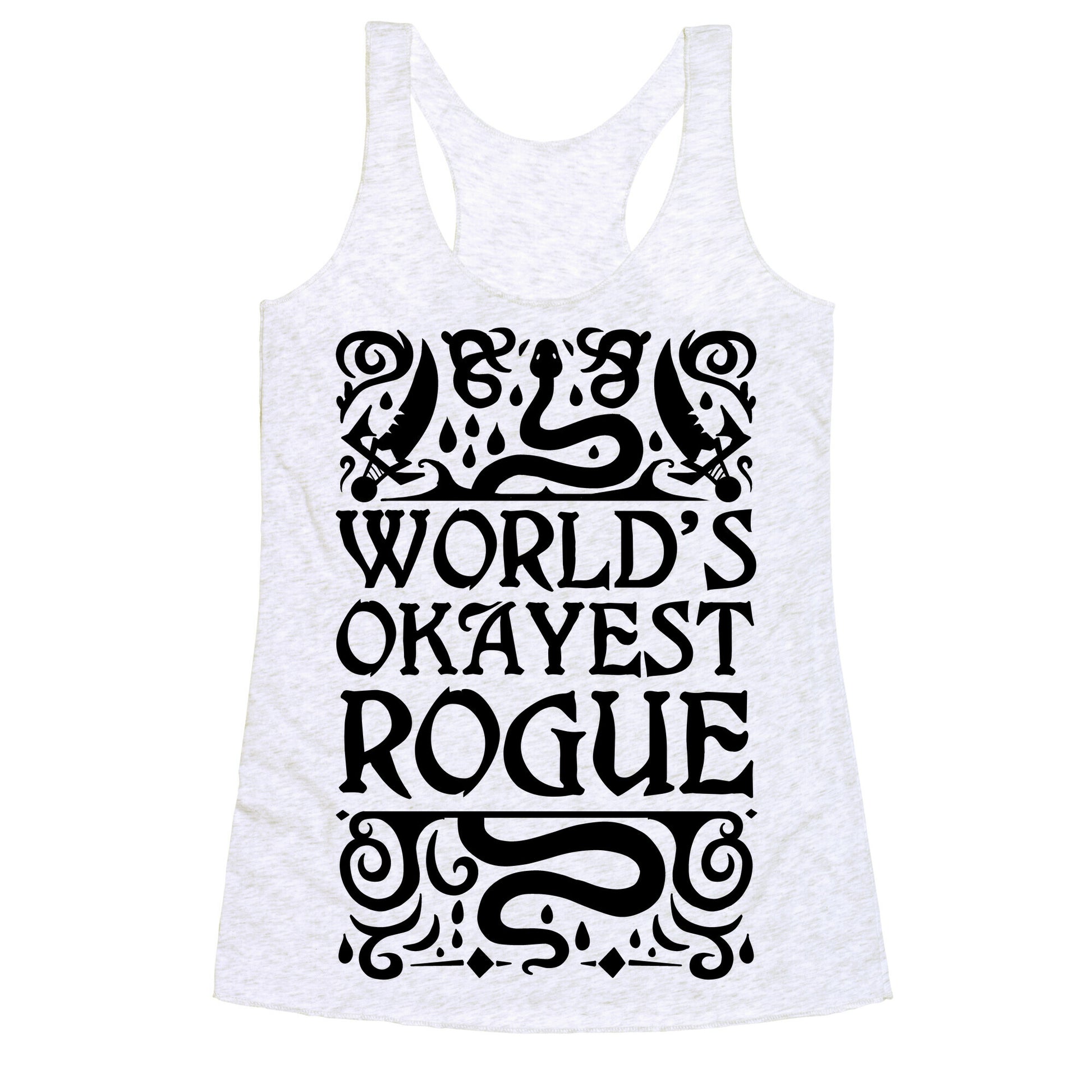 World's Okayest Rogue Racerback Tank