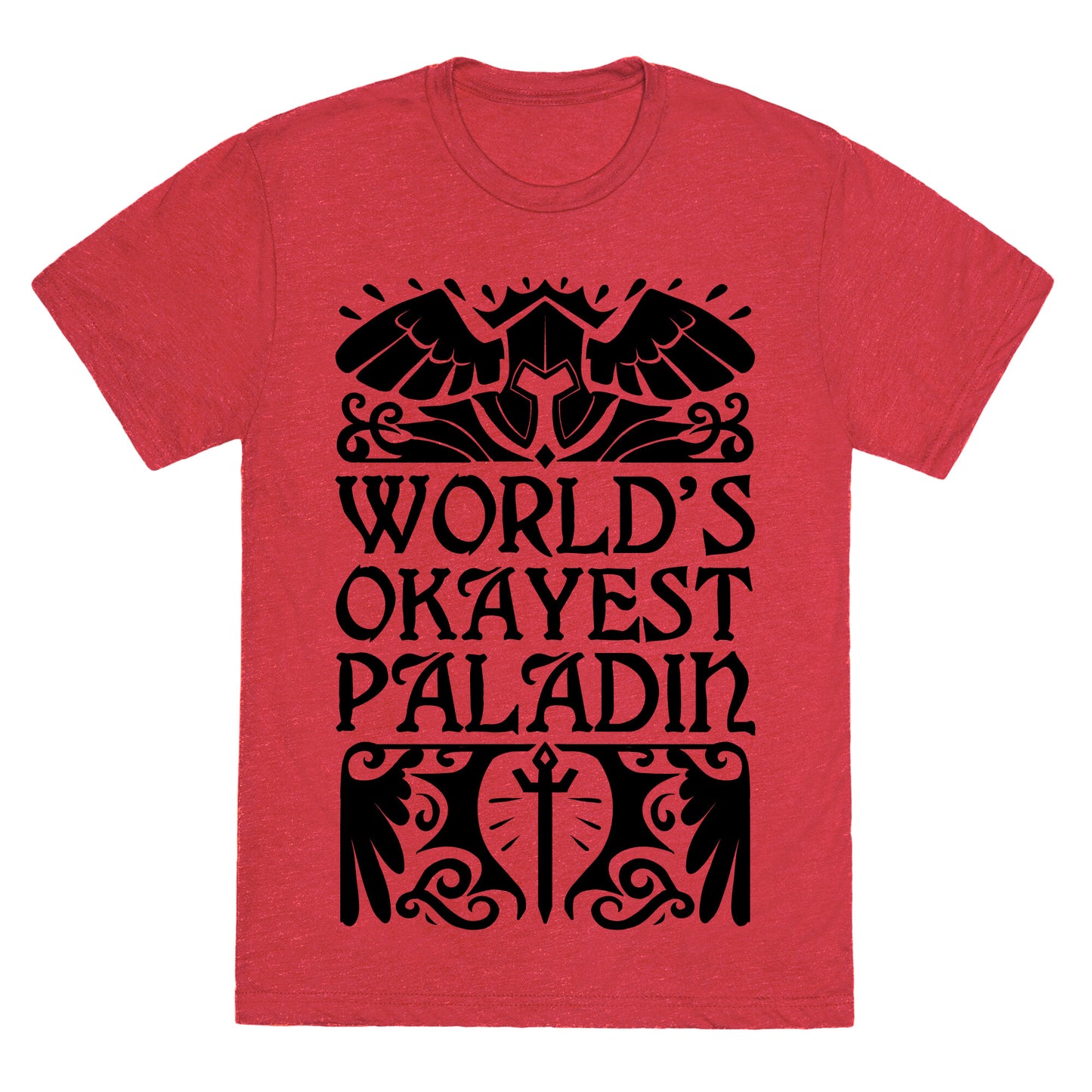 World's Okayest Paladin Unisex Triblend Tee