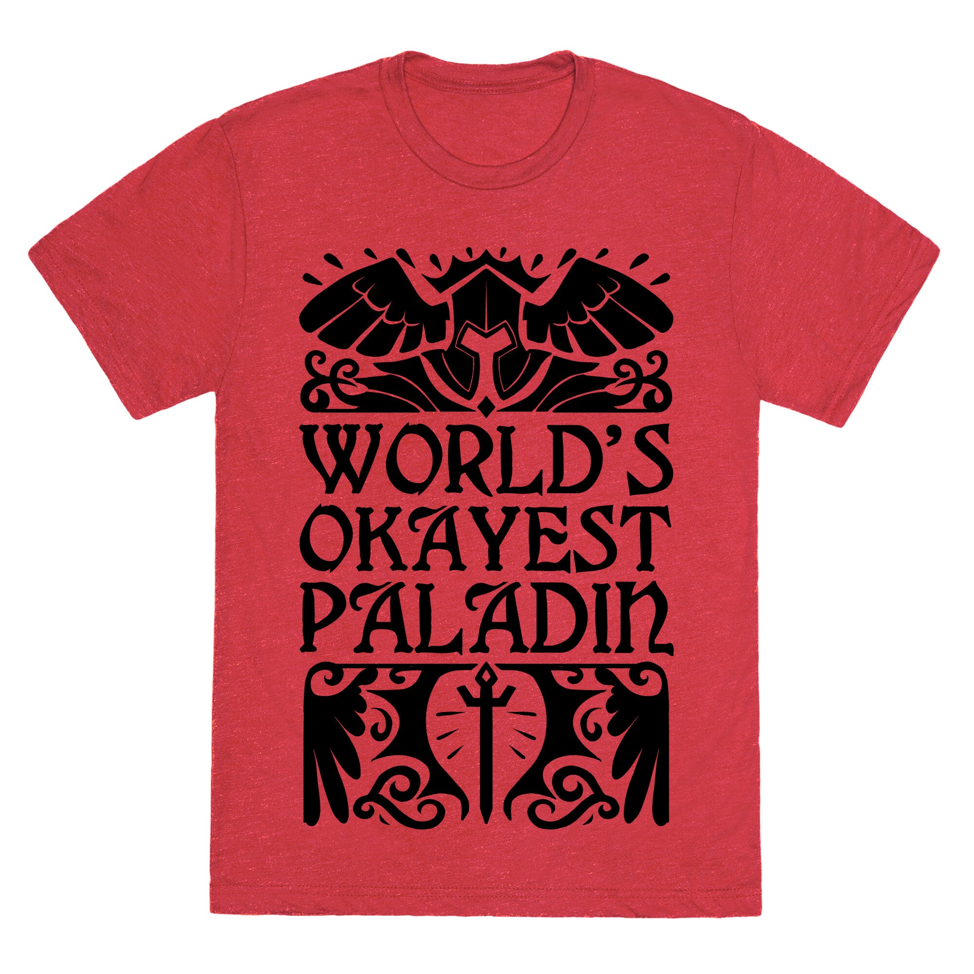 World's Okayest Paladin Unisex Triblend Tee