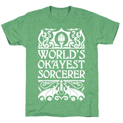 World's Okayest Sorcerer Unisex Triblend Tee