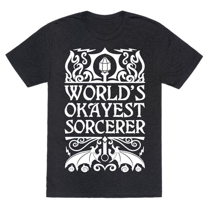 World's Okayest Sorcerer Unisex Triblend Tee