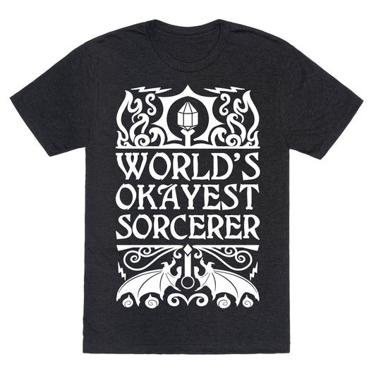 World's Okayest Sorcerer Unisex Triblend Tee
