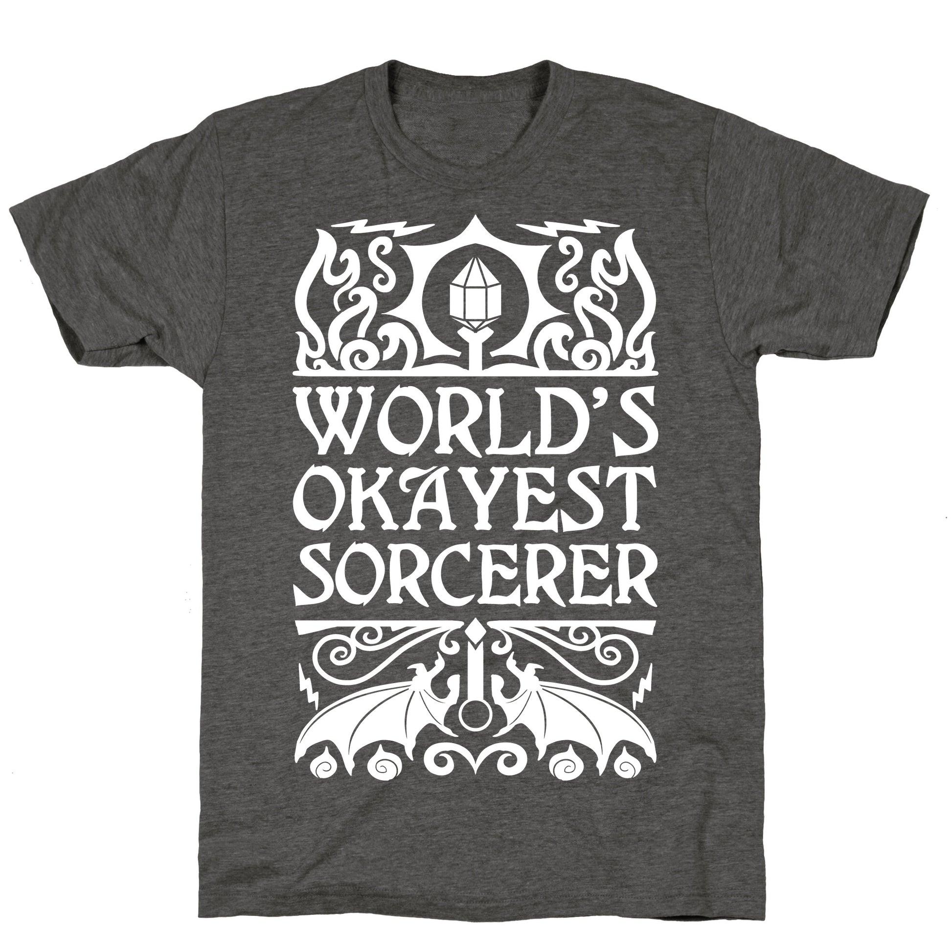 World's Okayest Sorcerer Unisex Triblend Tee