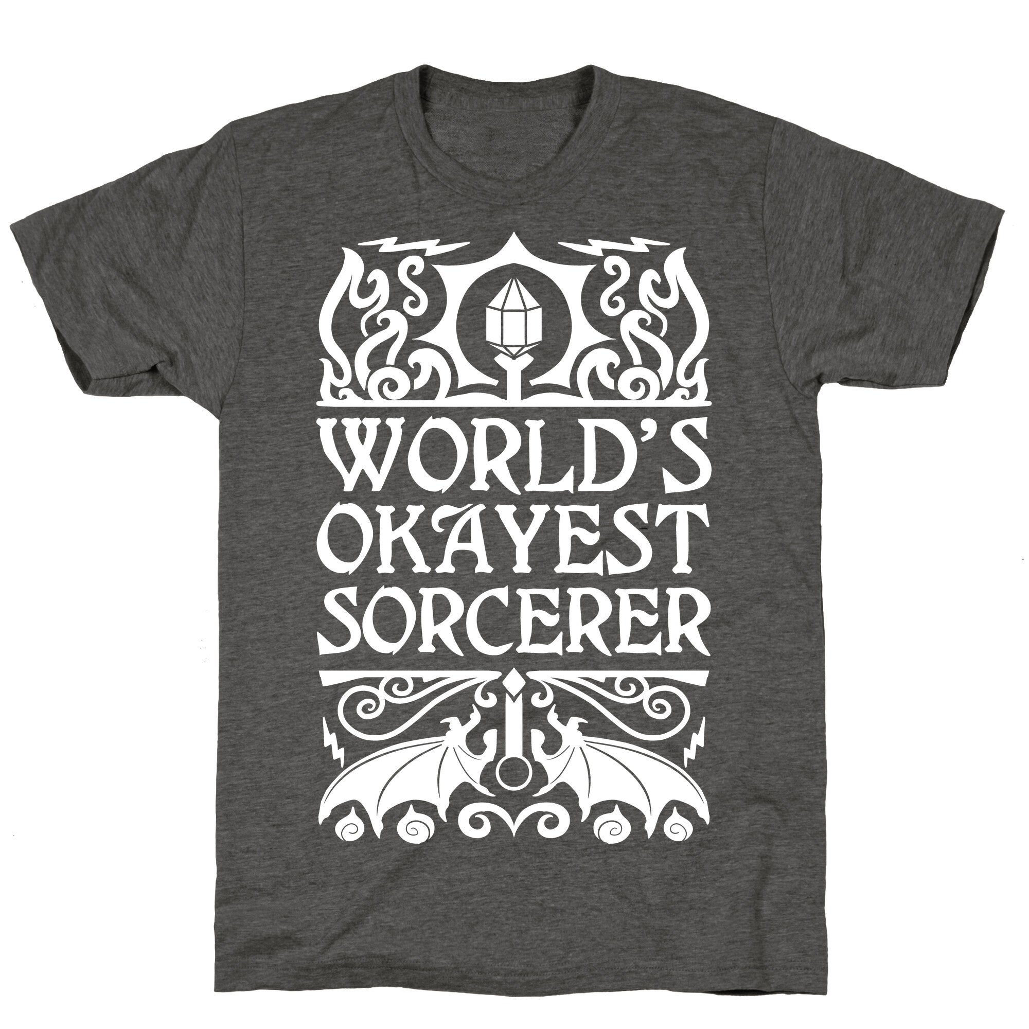 World's Okayest Sorcerer Unisex Triblend Tee