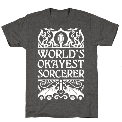 World's Okayest Sorcerer Unisex Triblend Tee