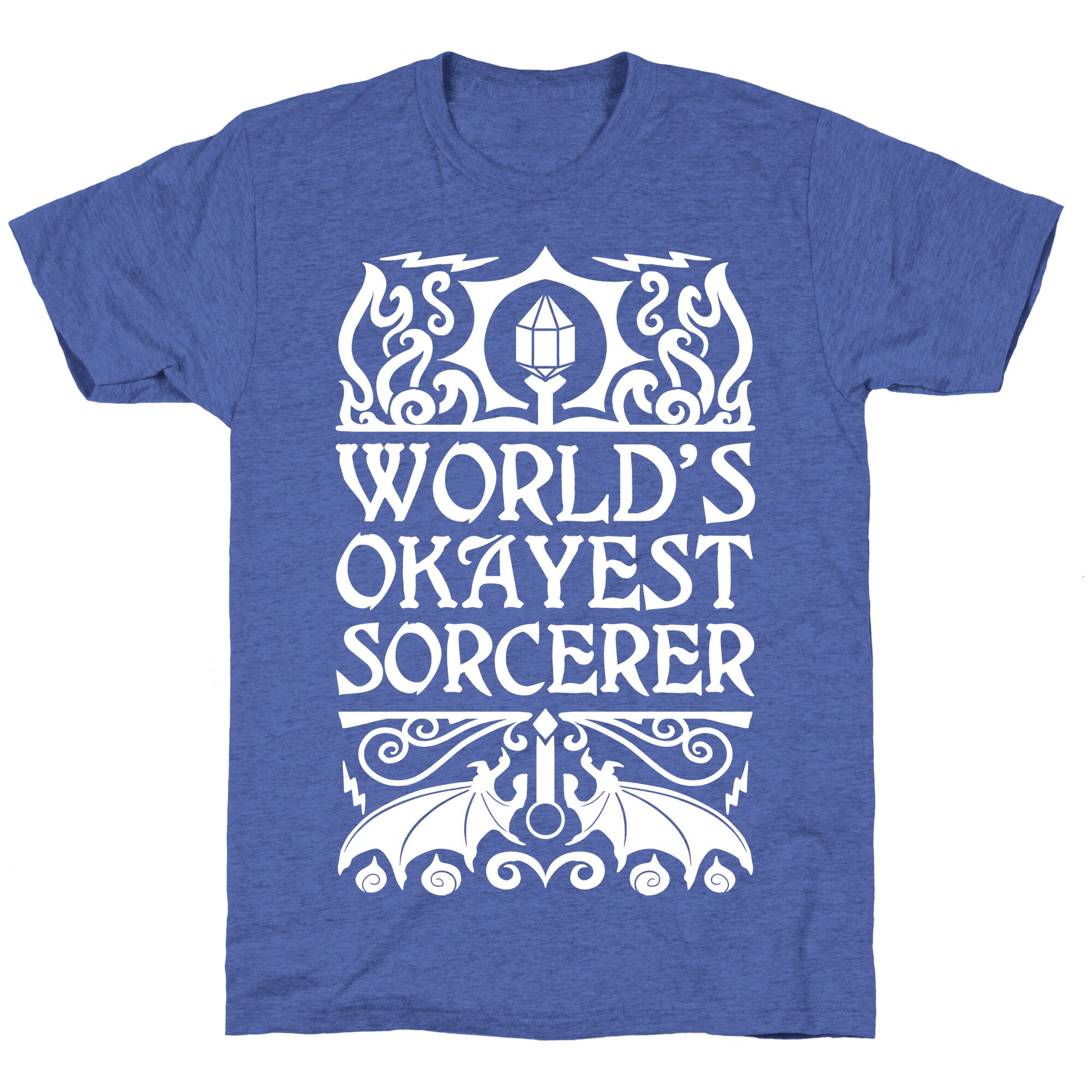 World's Okayest Sorcerer Unisex Triblend Tee