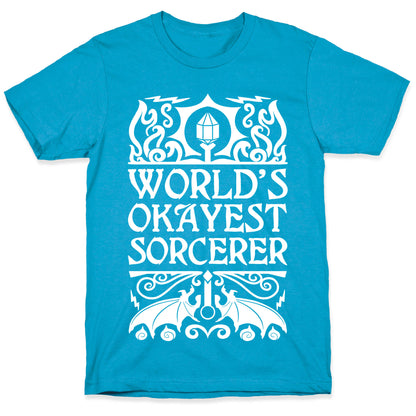 World's Okayest Sorcerer Unisex Triblend Tee