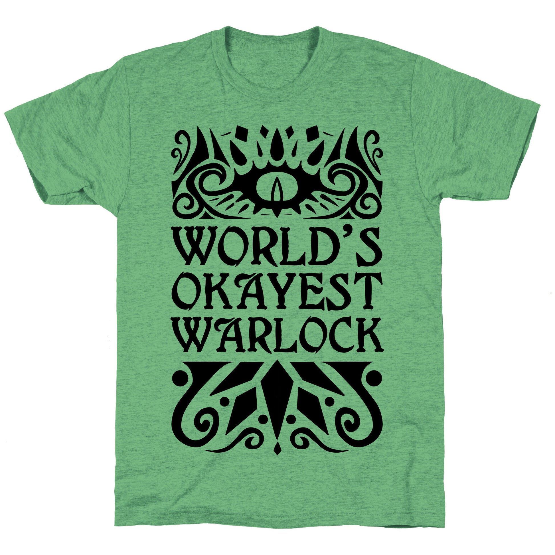 World's Okayest Warlock Unisex Triblend Tee